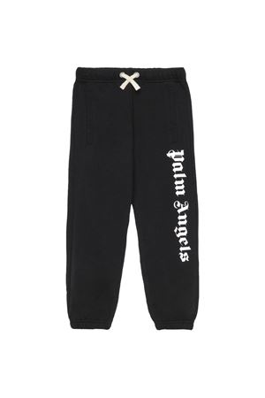 black fabric trousers PALM ANGELS KIDS | PBCH008S26FLE001110